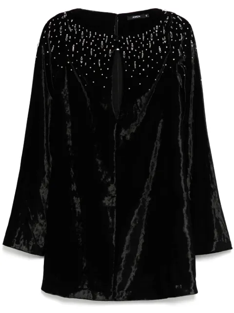 Amen velvet short dress AMW24426 - 0