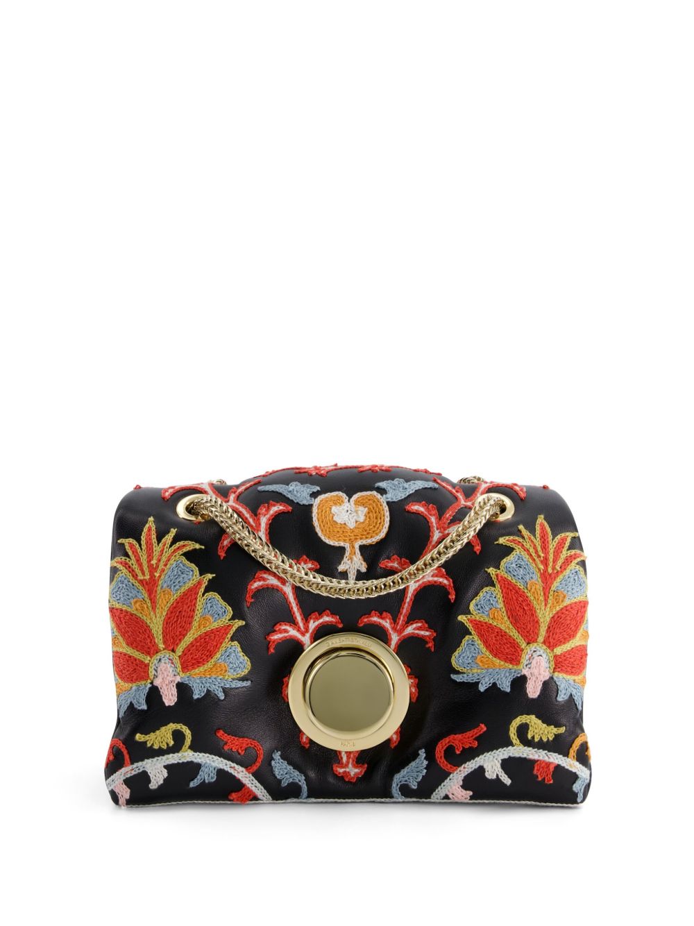 floral-embroidery shoulder bag