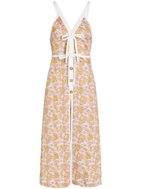 Giambattista Valli bow-appliqué midi dress 