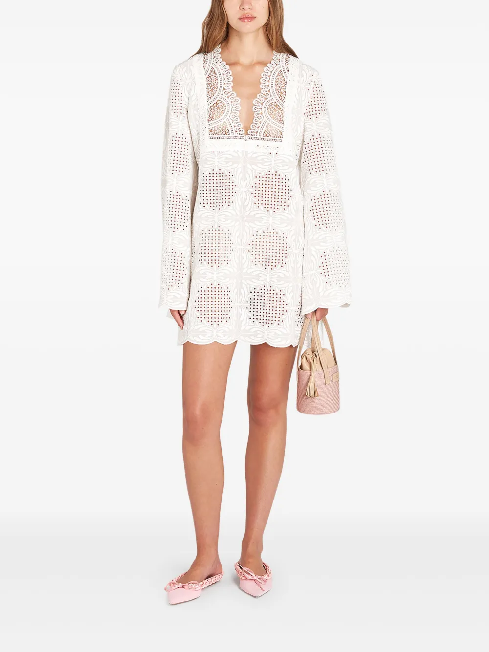 Giambattista Valli Juni mini-jurk - Wit