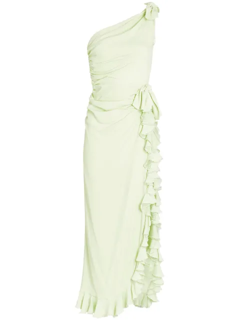 Giambattista Valli asymmetric ruffled dress