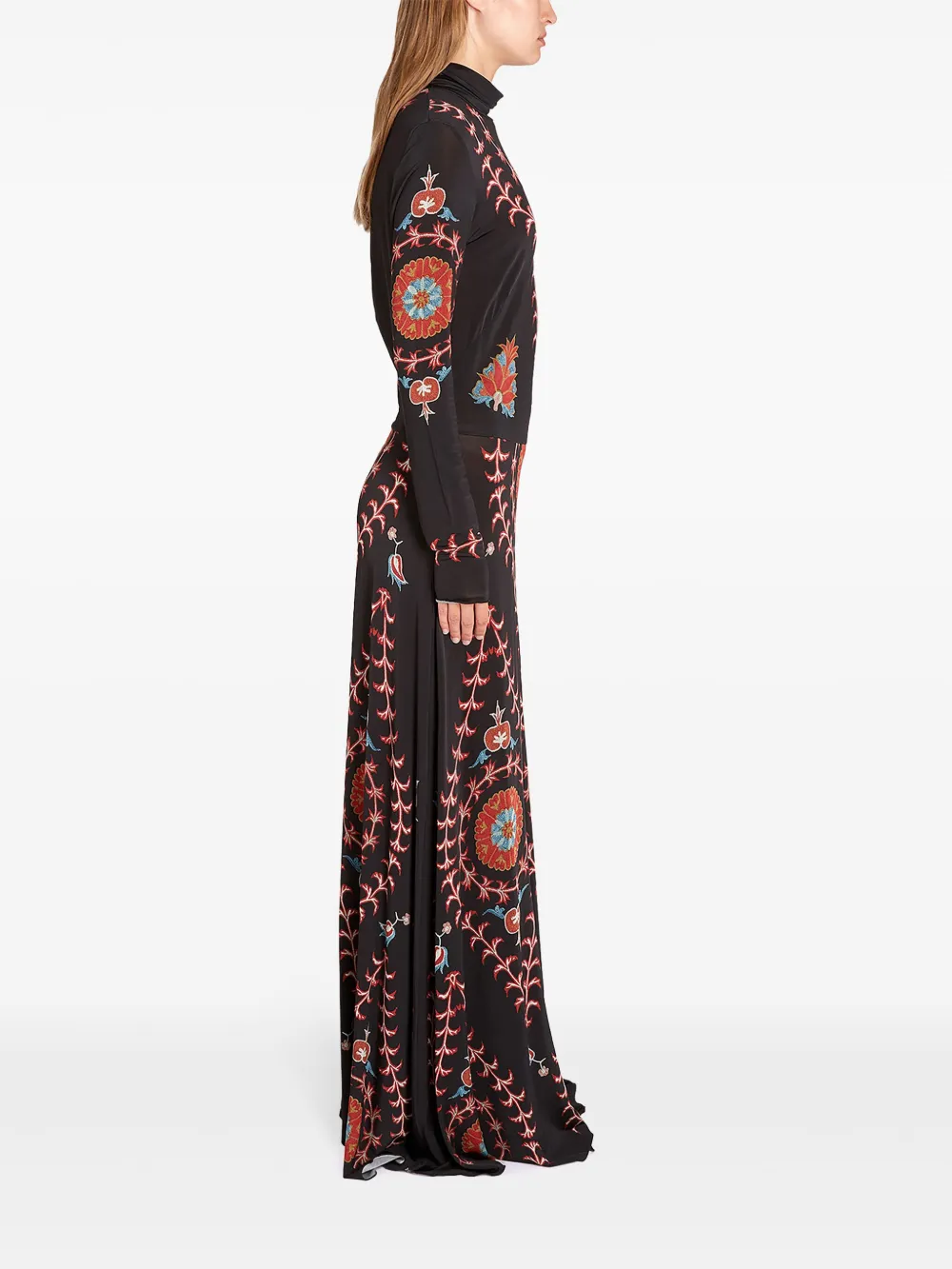 Giambattista Valli Silk Road maxi-jurk Rood