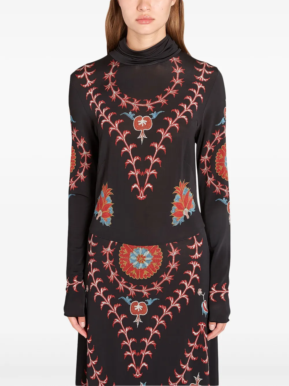 Giambattista Valli Silk Road maxi-jurk Rood