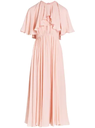 Giambattista Valli Crepe Midi Dress | Pink | FARFETCH