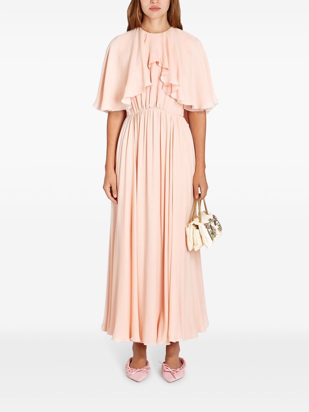 Giambattista Valli Midi-jurk van crêpe - Roze