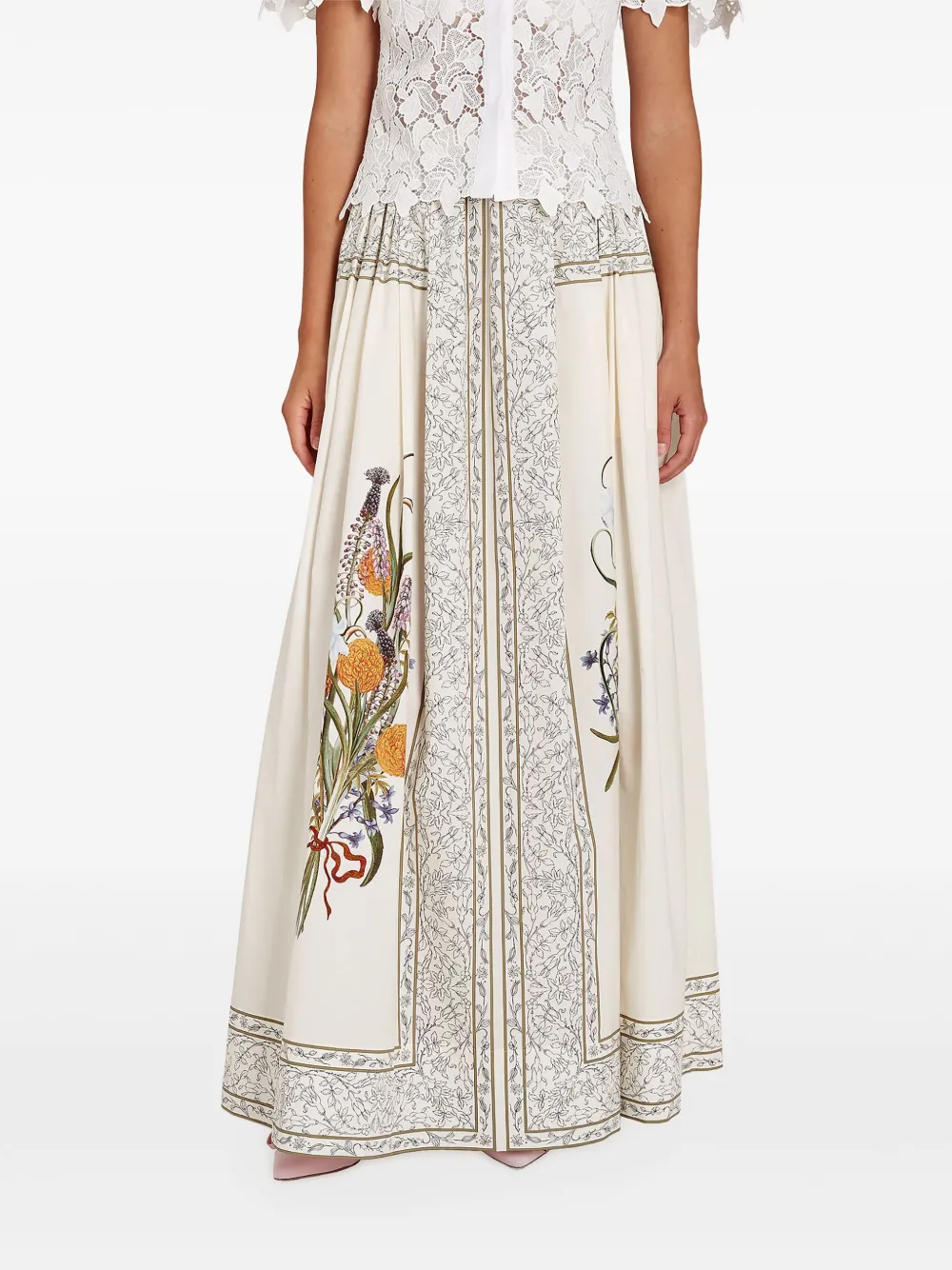 taffeta-panel midi dress