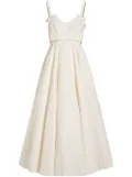 Giambattista Valli popeline midi-dress - White