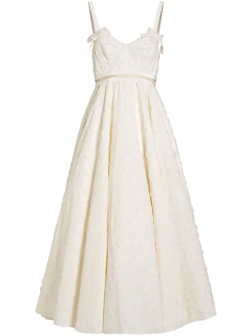 Robe mi-longue en popeline - Giambattista Valli - Modalova