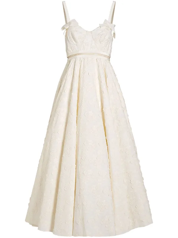 ワンピース Giambattista Valli Giambattista Valli Midi Dress Floral silk midi dress in white - Giambattista Valli | Mytheresa