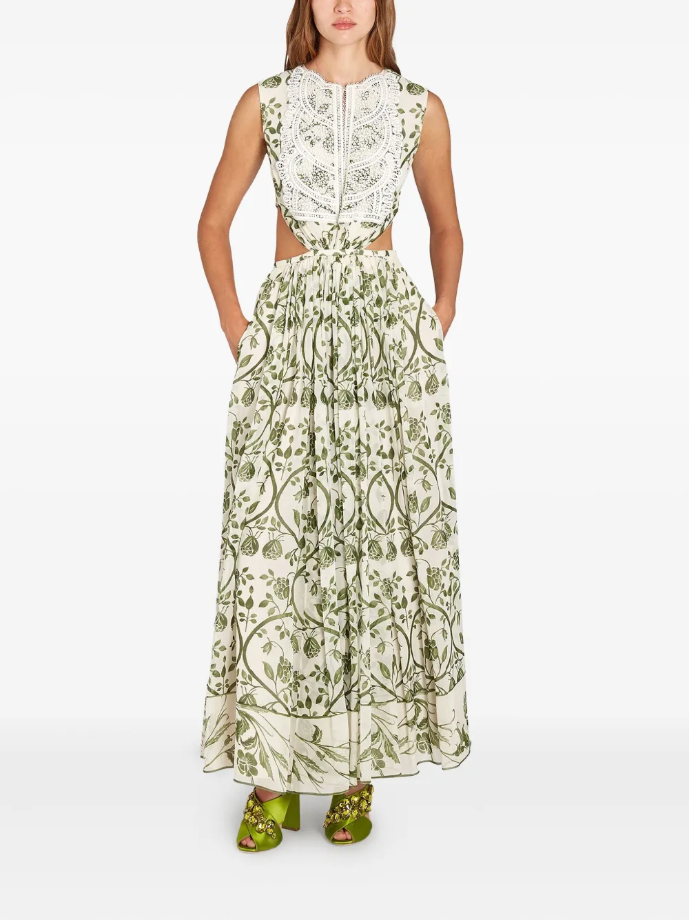 Giambattista Valli Fresco-print Dress | Green | FARFETCH