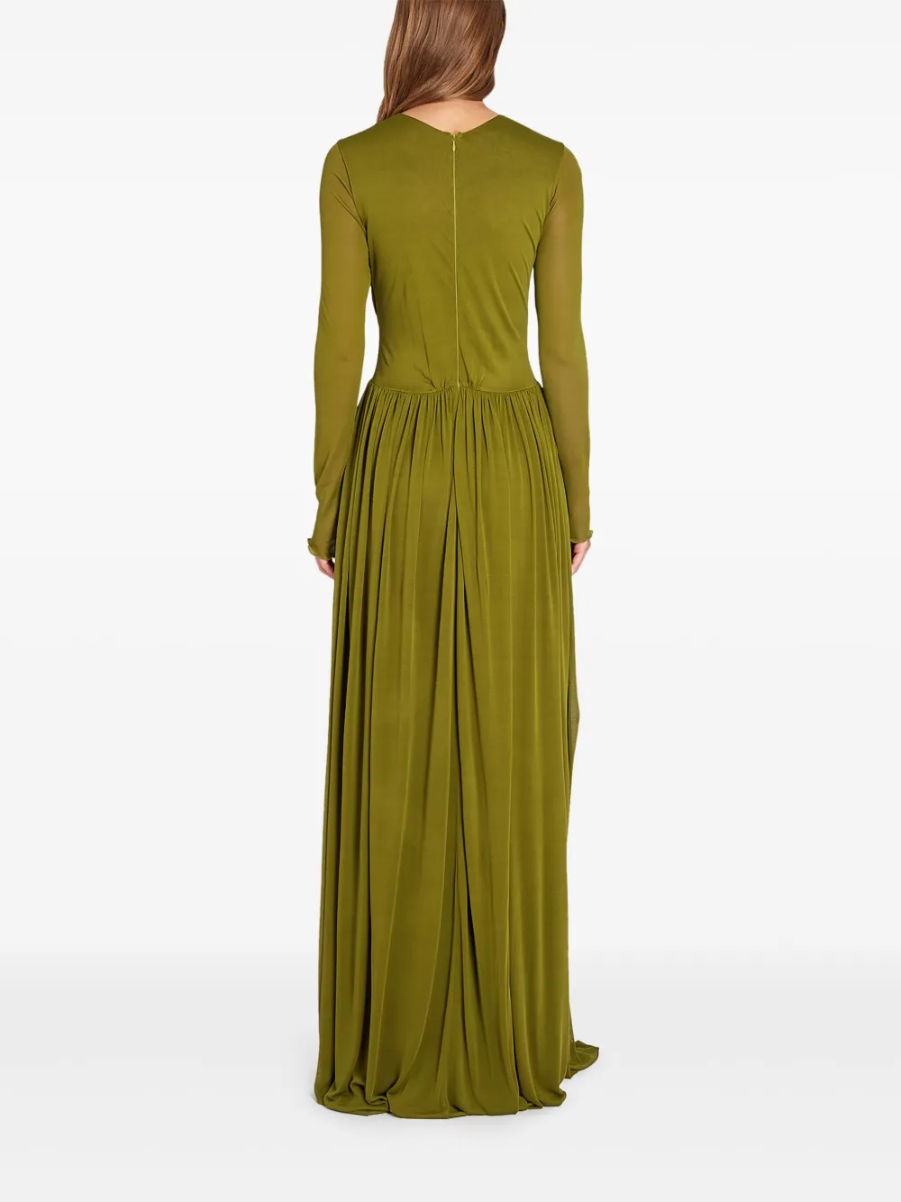 Giambattista Valli Gedrapeerde maxi-jurk Groen