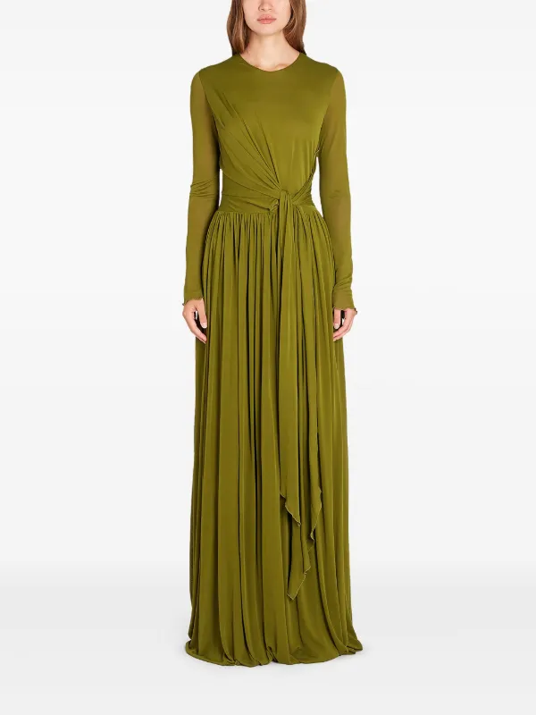 Giambattista Valli Draped Maxi Dress | Green | FARFETCH GE