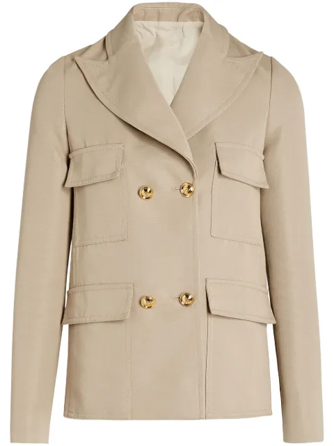 Giambattista Valli gabardine blazer