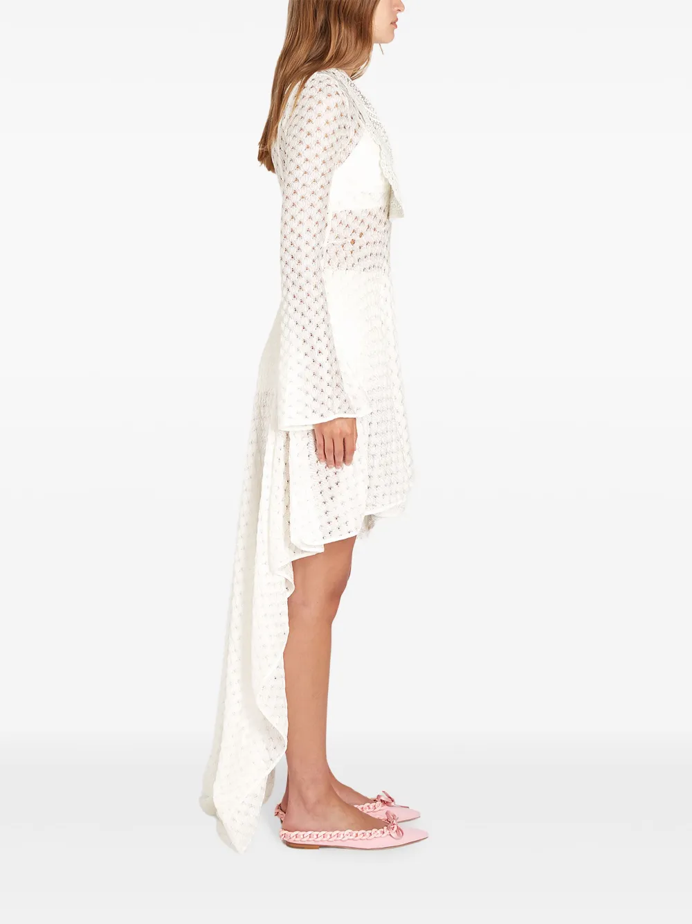 Giambattista Valli Asymmetrische jurk Wit
