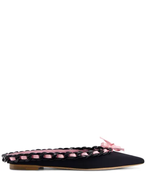 Giambattista Valli bow-detail slippers