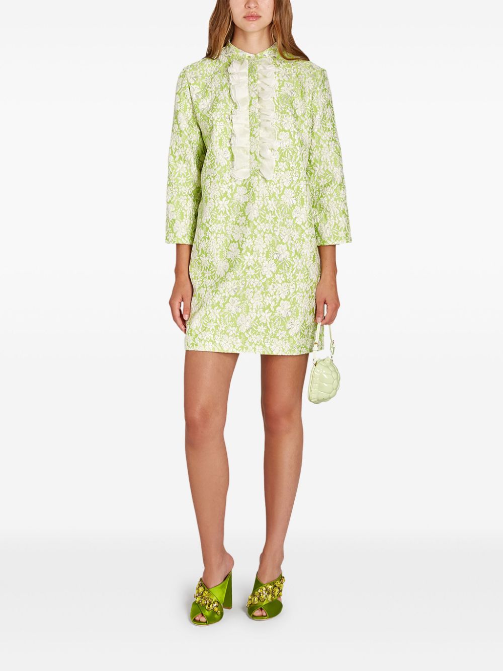 Giambattista Valli Tender Spring mini-jurk - Groen