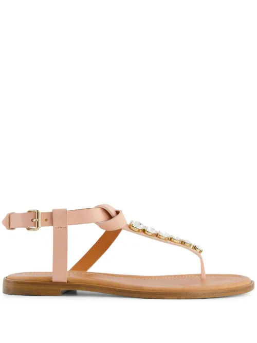 Sandales à ornements de cristal - Giambattista Valli - Modalova
