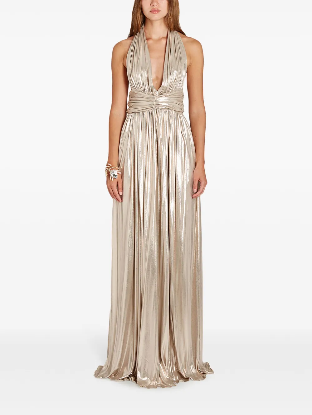 Giambattista Valli Mouwloze maxi-jurk - Goud