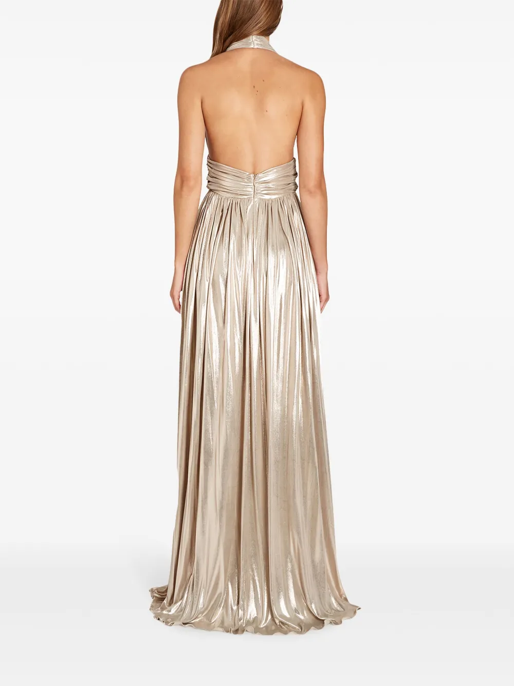 Giambattista Valli Mouwloze maxi-jurk Goud