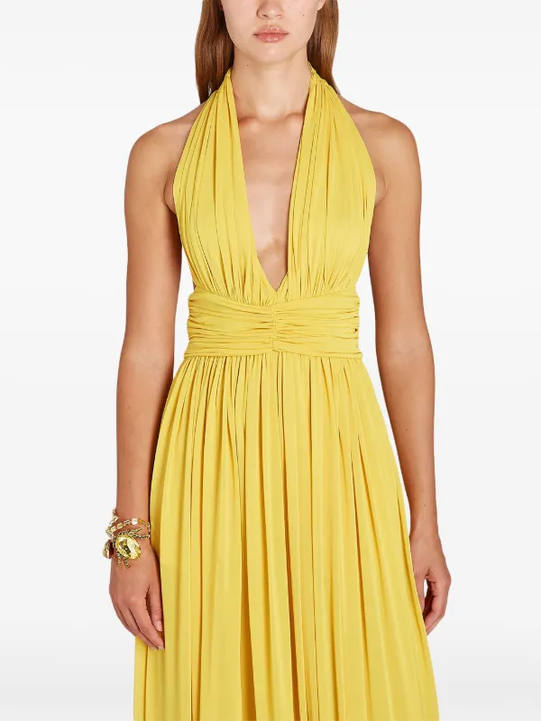 パーティードレス Giambattista Valli 25SSPVCL518201JER Dresses Golden Long gold open-back dress - Giambattista Valli Paris | Haute