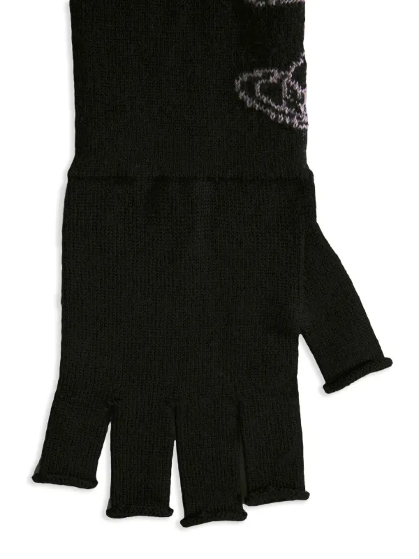 Vivienne Westwood Fingerless Orb Gloves | Black | FARFETCH