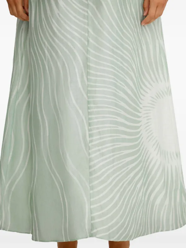 chinese dress ladies Medium Wash Celene Denim Maxi Dress main image 1