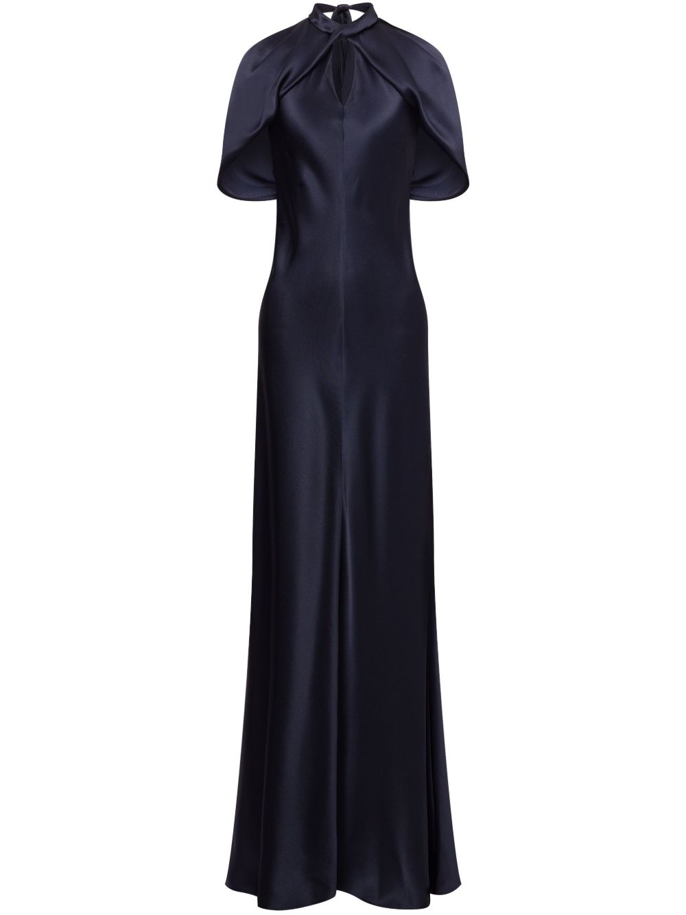 Alberta Ferretti Gedrapeerde maxi-jurk Blauw