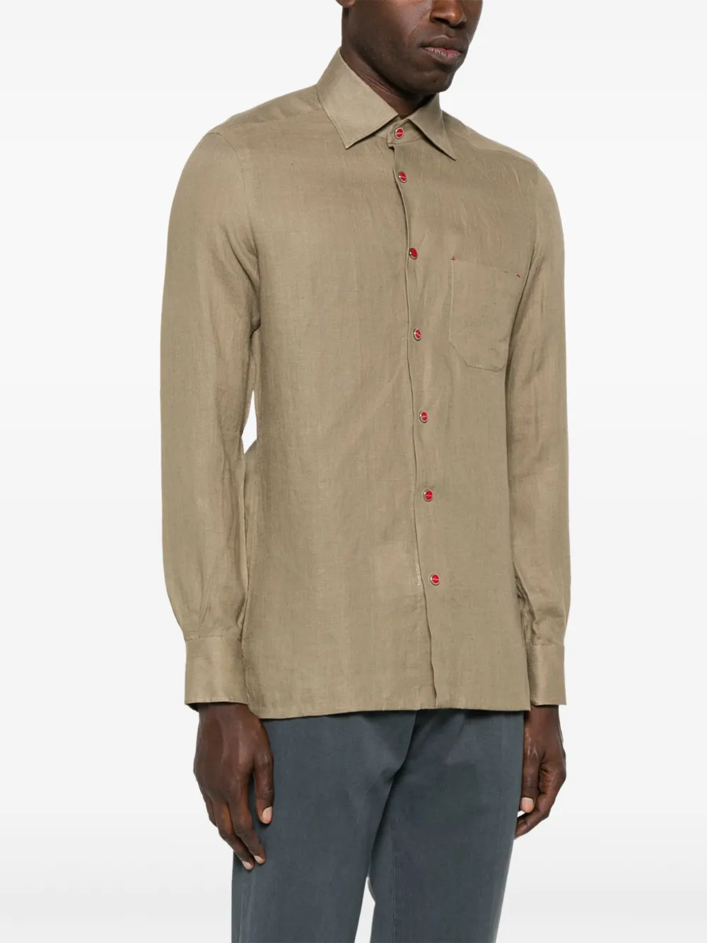 KITON LINEN SHIRT 