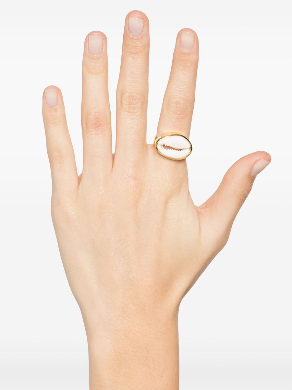 Tohum Ring met schelpen-applicatie - Goud