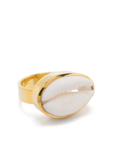 Tohum anillo con aplique de concha de mar