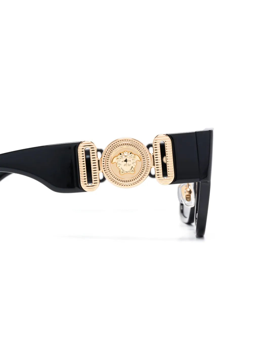 Versace Eyewear Zonnebril met vierkant montuur Zwart