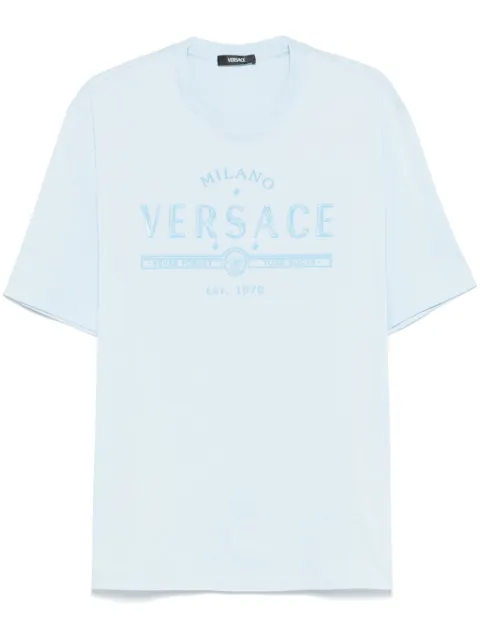 Versace playera con logo estampado