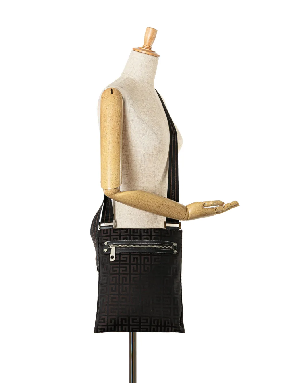 Givenchy Pre-Owned 2003 Printed Nylon crossbody bag - Bruin