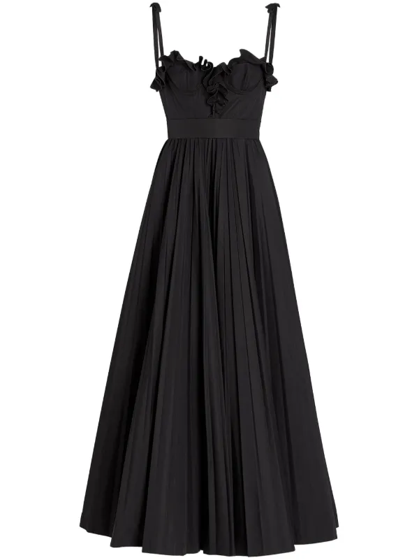 ワンピース GIAMBATTISTA VALLI COTTON LONG DRESS Giambattista Valli Cotton Maxi Dress | Black | FARFETCH