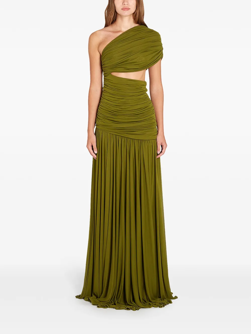 Giambattista Valli Asymmetrische maxi-jurk - Groen