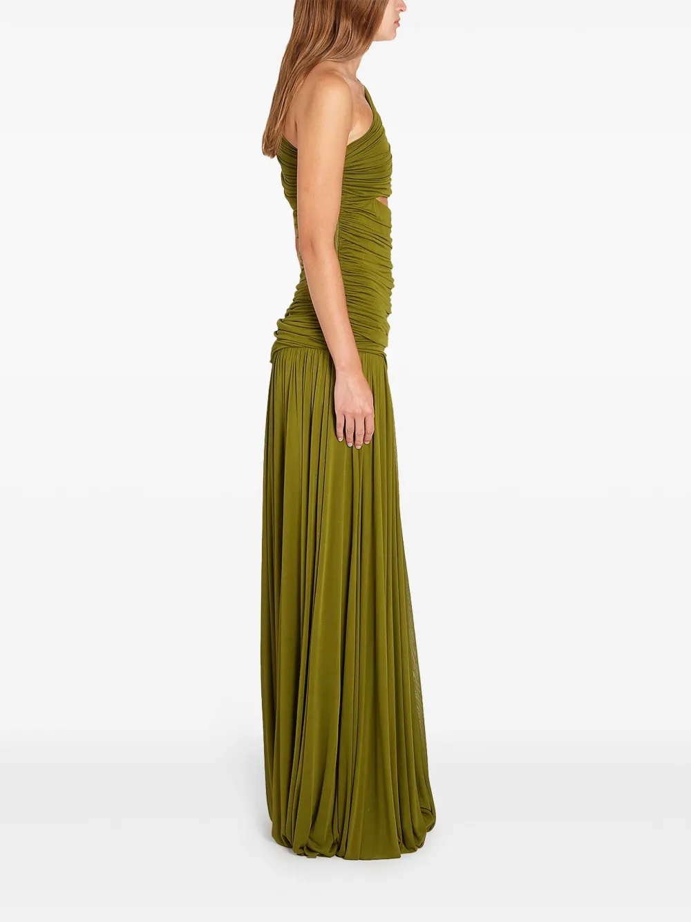 Giambattista Valli Asymmetrische maxi-jurk Groen