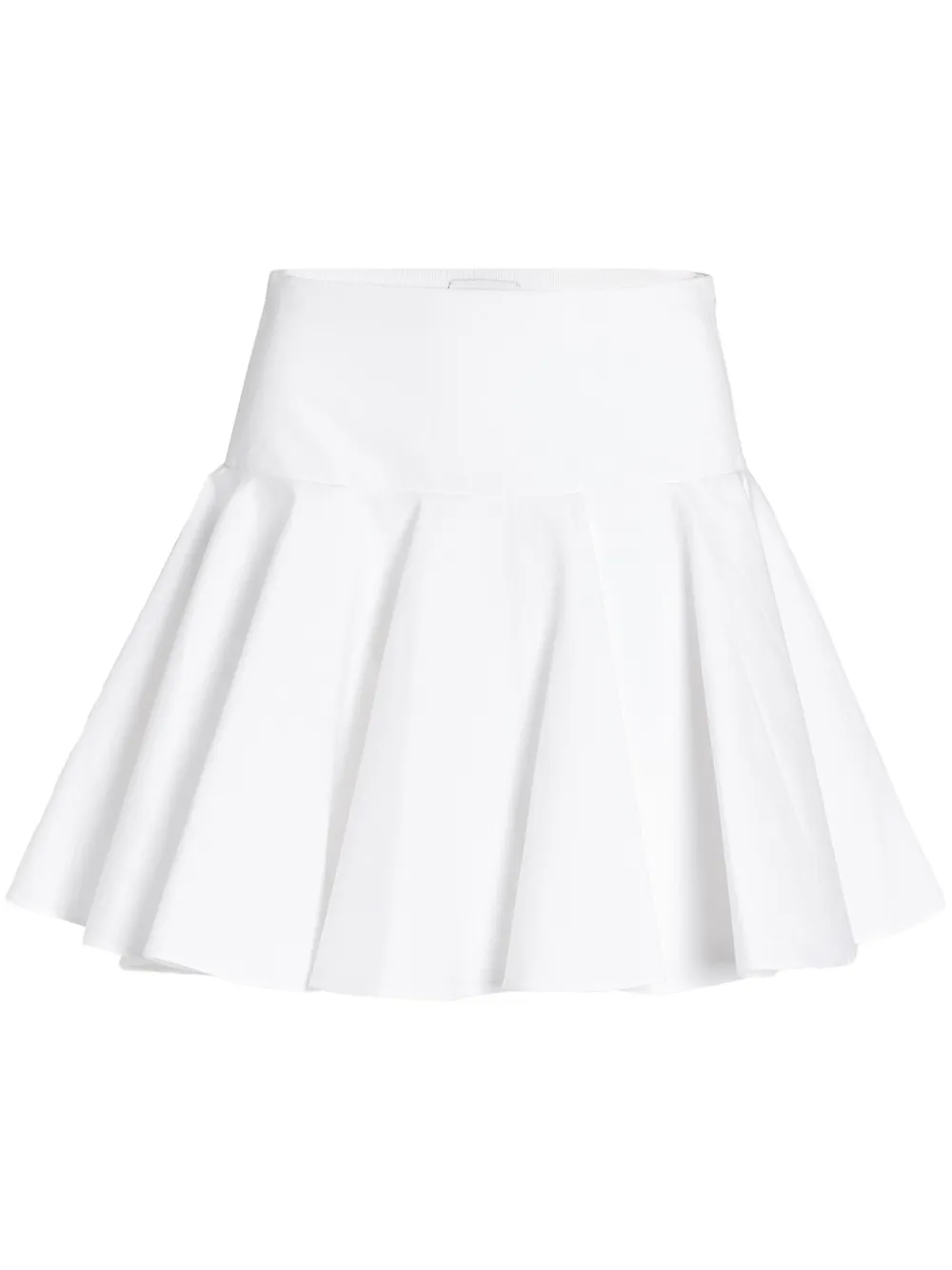 Giambattista Valli ポプリン フレアスカート - ホワイト Giambattista Valli ポプリン フレアスカート - ホワイト