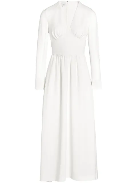 Giambattista Valli crepe V-neck dress