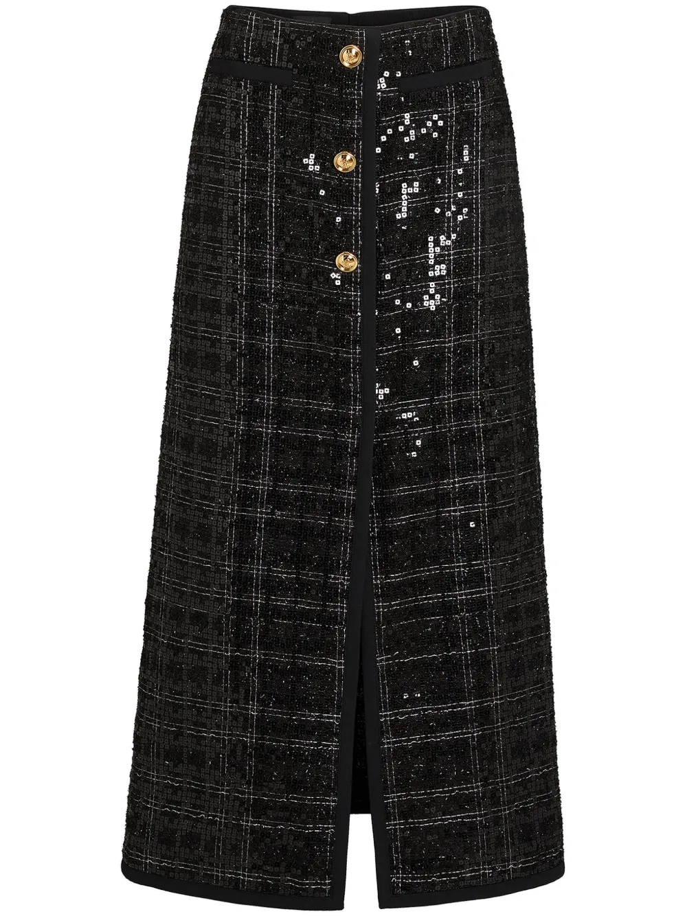 Giambattista Valli Maxi-rok met pailletten Zwart