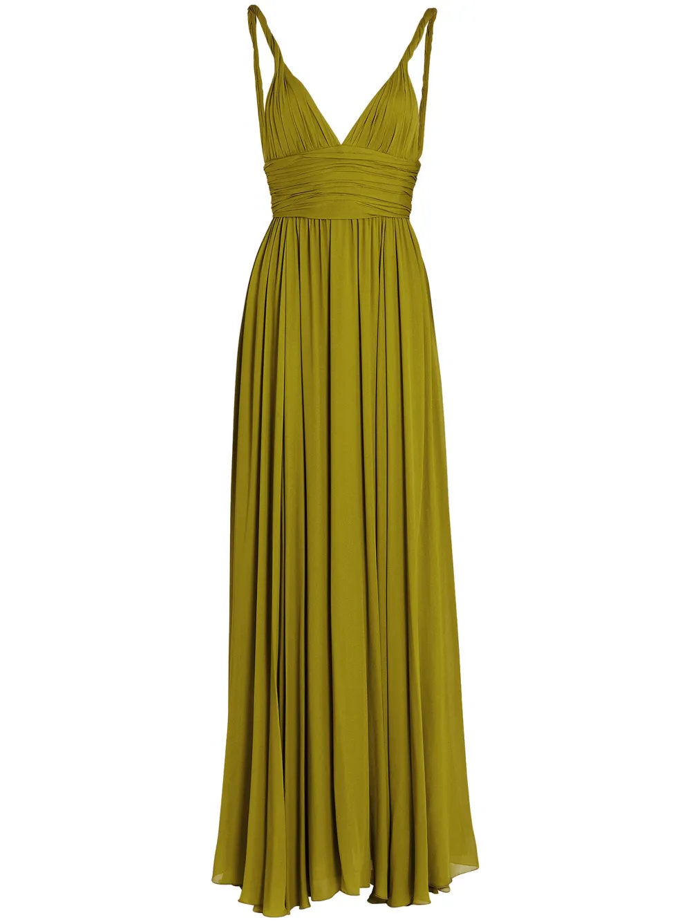 draped maxi dress