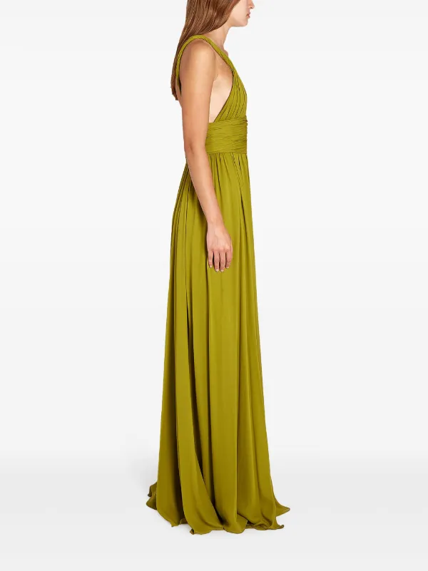 Giambattista Valli Draped Maxi Dress | Green | FARFETCH