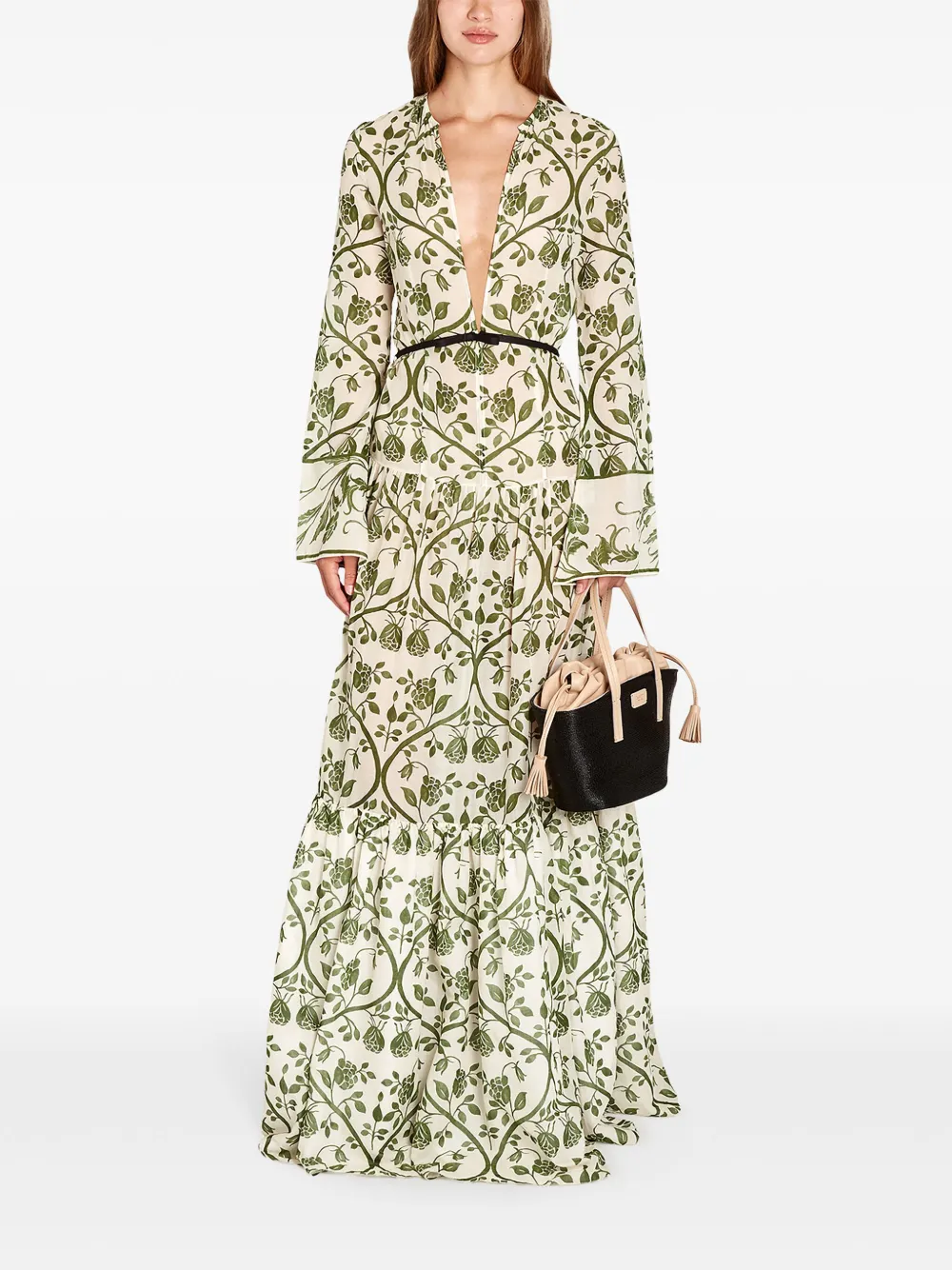 Giambattista Valli Jurk met bloemenprint - Groen