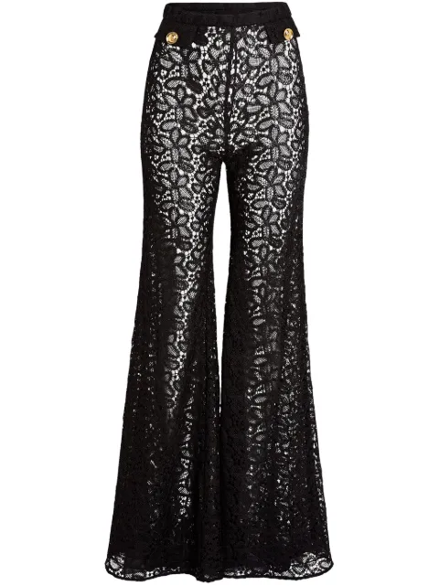 Giambattista Valli pantalones acampanados de encaje