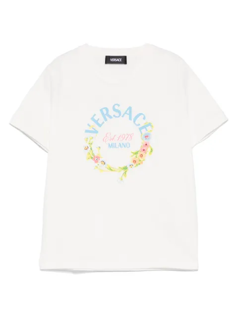 Versace Kids T-Shirt mit Versace-Milano-Print