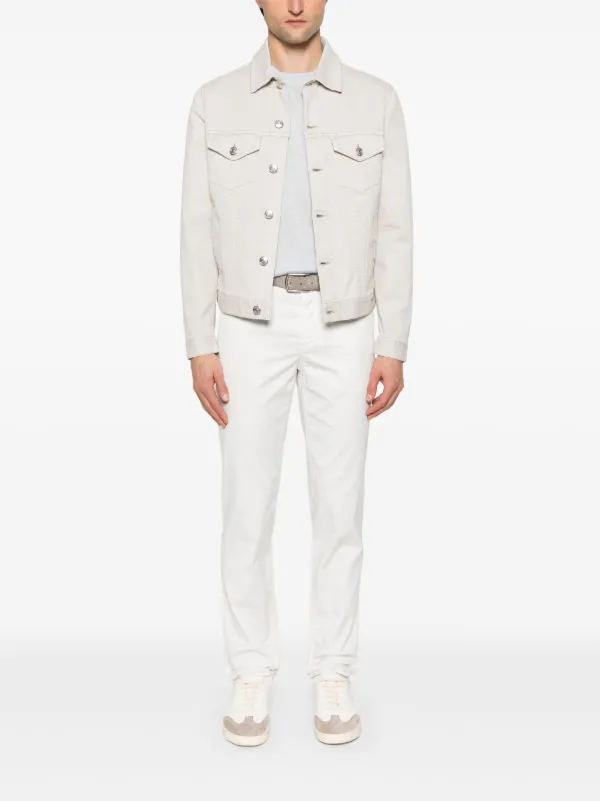 Brunello Cucinelli ストレートパンツ | ホワイト | FARFETCH JP