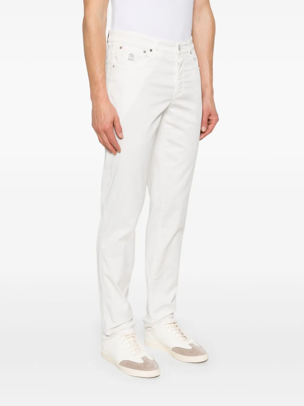 Brunello Cucinelli Straight broek Wit