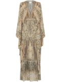 Camilla embellished kaftan - Neutrals