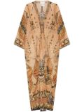 Camilla pierced kaftan - Neutrals