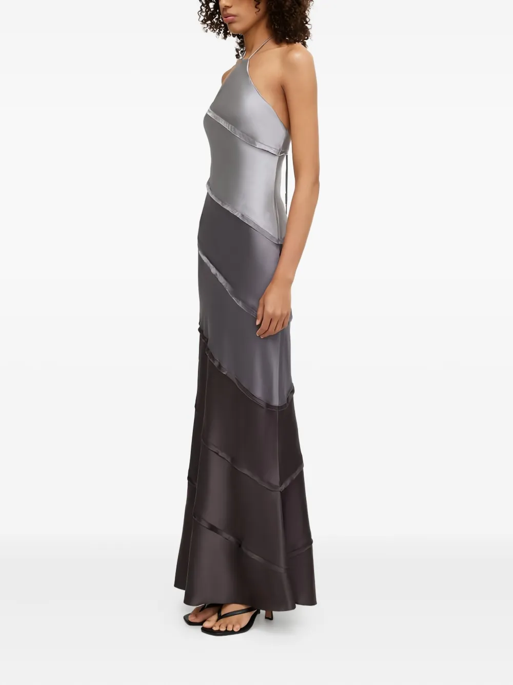 SIGNIFICANT OTHER Murphy maxi-jurk met halternek - Grijs