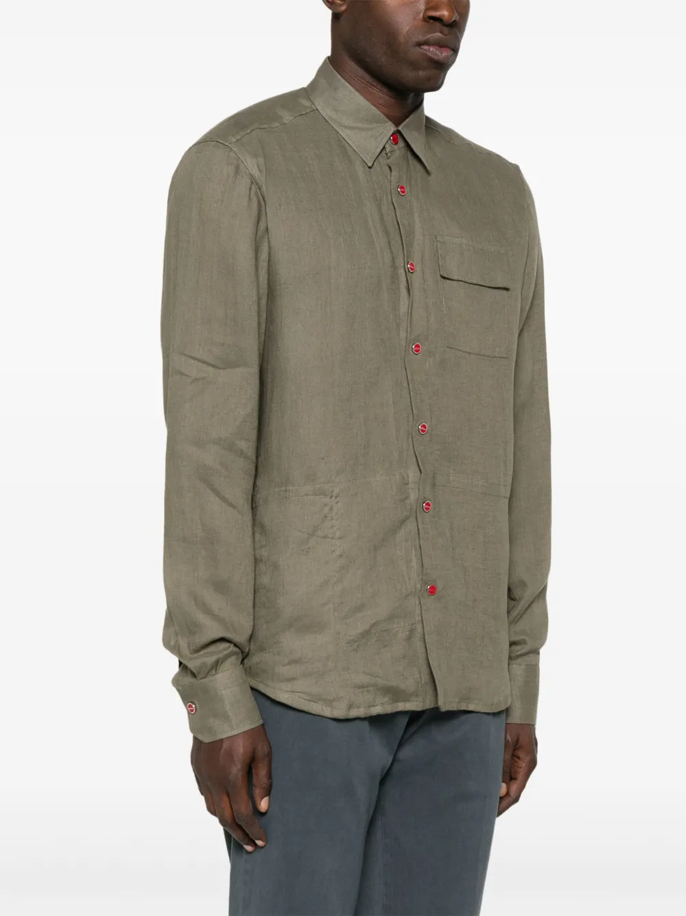KITON LINEN SHIRT 